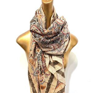 💖💖NEW ARRIVAL!  Moroccan Paisley Fall Scarf Terracotta